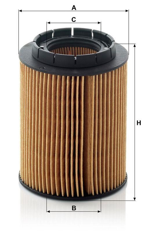MANN-FILTER HU 932/6 x &Ouml;lfilter f&uuml;r VW