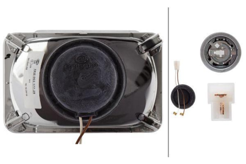 HELLA 1KB 003 177-291 Einsatz-Frontscheinwerfer Halogen