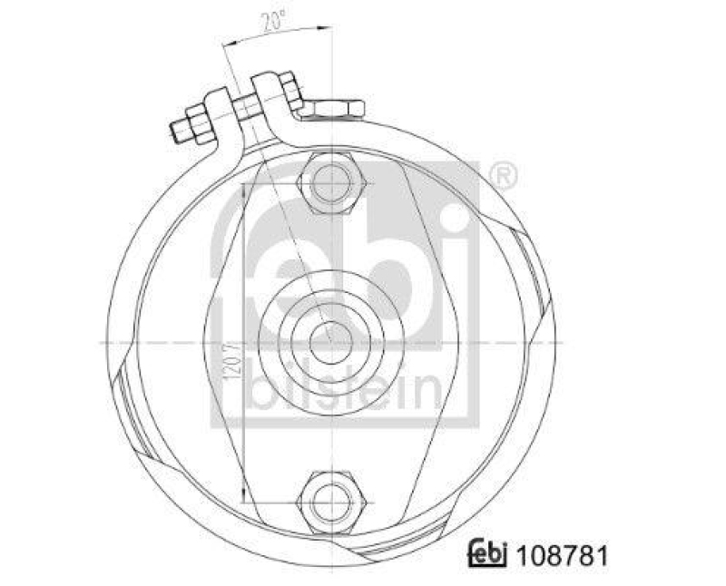 FEBI BILSTEIN 108781 Membranzylinder mit Anbaumaterial für Sauer