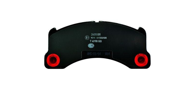 HELLA 8DB 355 014-151 Bremsbelagsatz, Scheibenbremsbelag für VW/PORSCHE