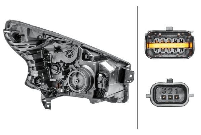 HELLA 1LE 011 410-471 Heckscheinwerfer links Halogen FIAT