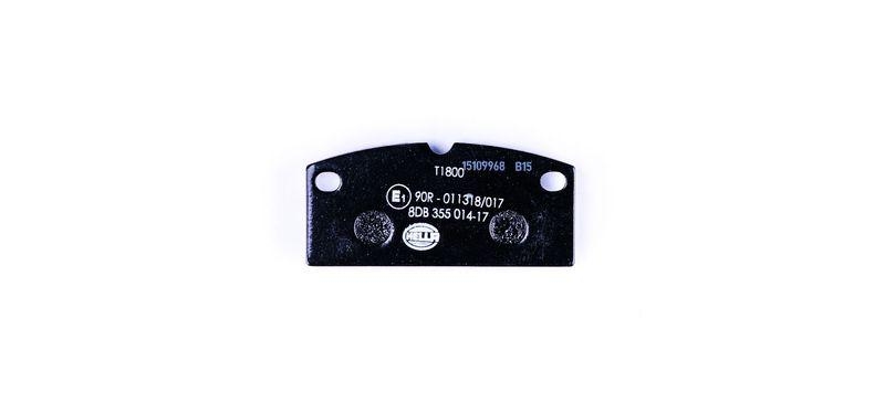 HELLA 8DB 355 014-171 Bremsbelagsatz, Scheibenbremsbelag f&uuml;r LIGIER/AIXAM/PIAGGIO