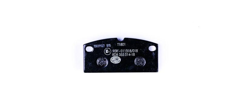 HELLA 8DB 355 014-181 Bremsbelagsatz, Scheibenbremsbelag f&uuml;r AIXAM