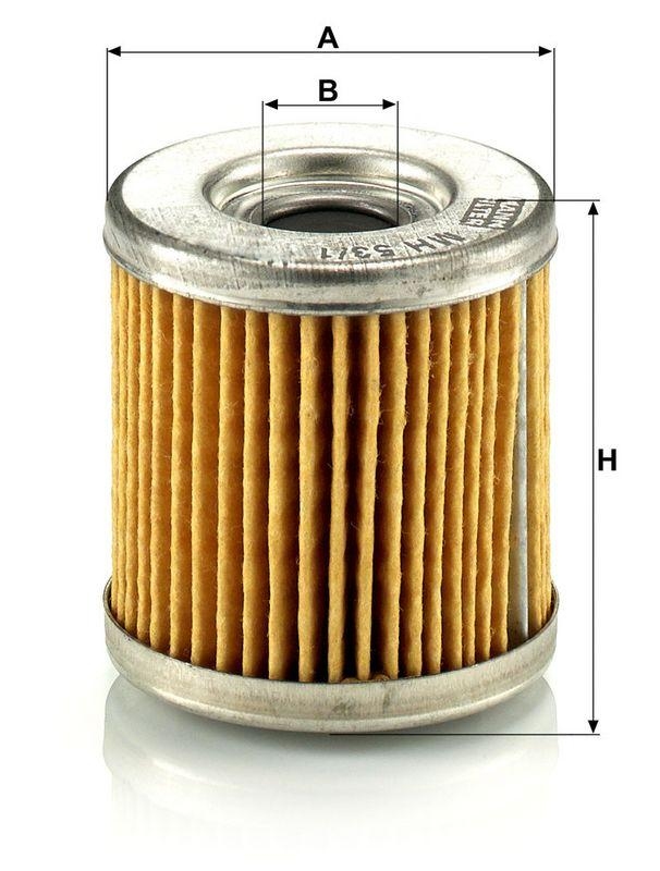 MANN-FILTER MH 53/1 &Ouml;lfilter f&uuml;r Husqvarna Mot