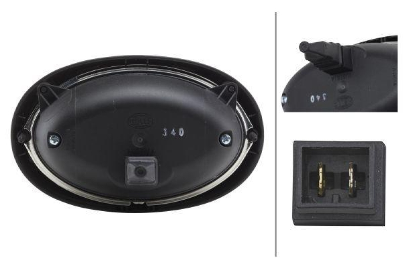 HELLA 1GA 996 161-111 AScheinwerfer Oval 100 Halogen