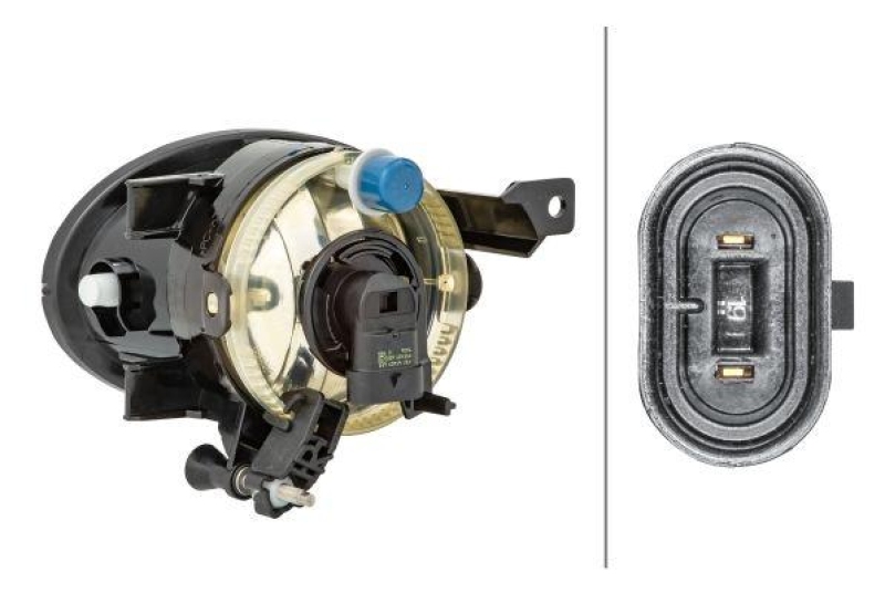 HELLA 1N0 009 954-421 Nebelscheinwerfer rechts Halogen VW
