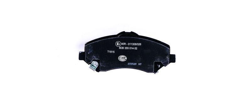 HELLA 8DB 355 014-321 Bremsbelagsatz, Scheibenbremsbelag f&uuml;r DODGE/FIAT/CHRYSLER/...