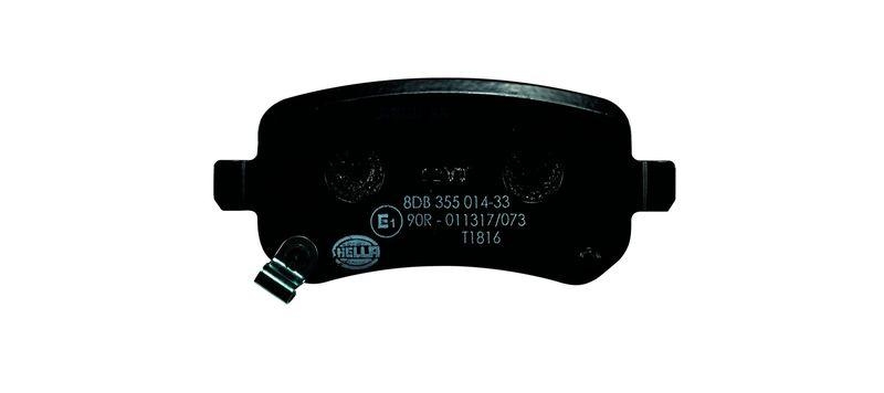 HELLA 8DB 355 014-331 Bremsbelagsatz, Scheibenbremsbelag f&uuml;r DODGE/FIAT/CHRYSLER