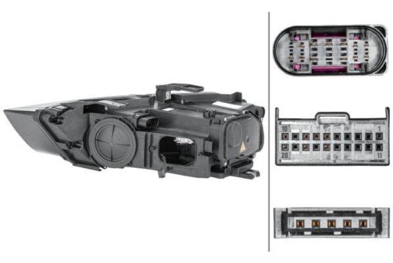 HELLA 1EL 354 840-021 Heckscheinwerfer rechts Hybrid AUDI