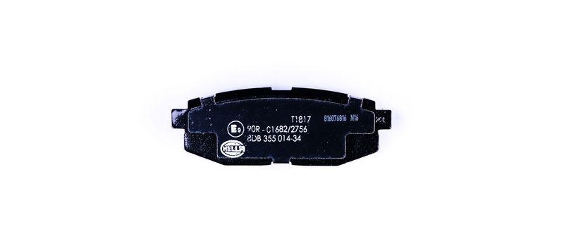 HELLA 8DB 355 014-341 Bremsbelagsatz, Scheibenbremsbelag f&uuml;r SUBARU