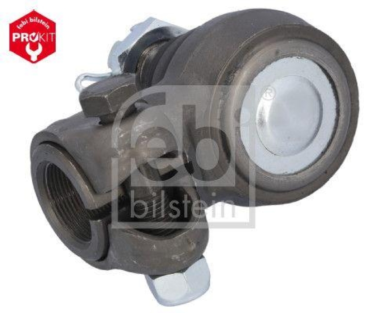 FEBI BILSTEIN 35636 Winkelgelenk f&uuml;r Lenkhydraulikzylinder, mit Kronenmutter und Splint f&uuml;r M A N