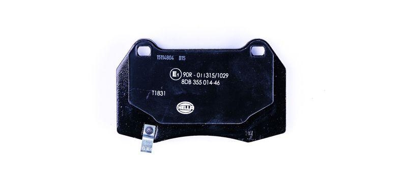 HELLA 8DB 355 014-461 Bremsbelagsatz, Scheibenbremsbelag f&uuml;r CADILLAC/CHEVROLET