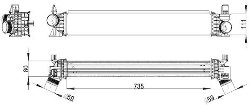 MAHLE CI 148 000P Ladeluftkühler