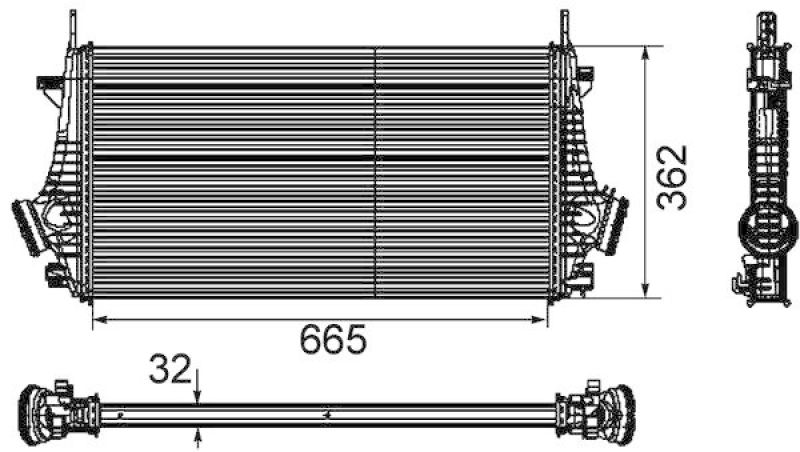 MAHLE CI 191 000P Ladeluftkühler