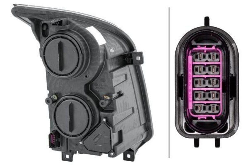 HELLA 1ER 011 592-051 Heckscheinwerfer links Halogen VW