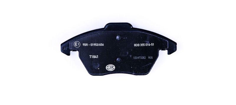 HELLA 8DB 355 014-511 Bremsbelagsatz, Scheibenbremsbelag f&uuml;r VW/AUDI