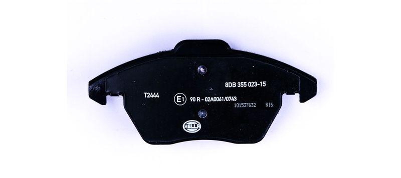 HELLA 8DB 355 023-151 Bremsbelagsatz, Scheibenbremsbelag f&uuml;r AUDI/SEAT/VW