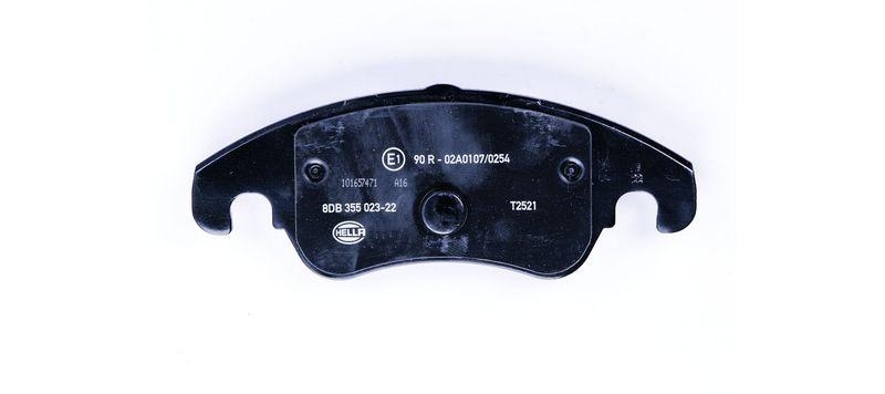 HELLA 8DB 355 023-221 Bremsbelagsatz, Scheibenbremsbelag f&uuml;r AUDI