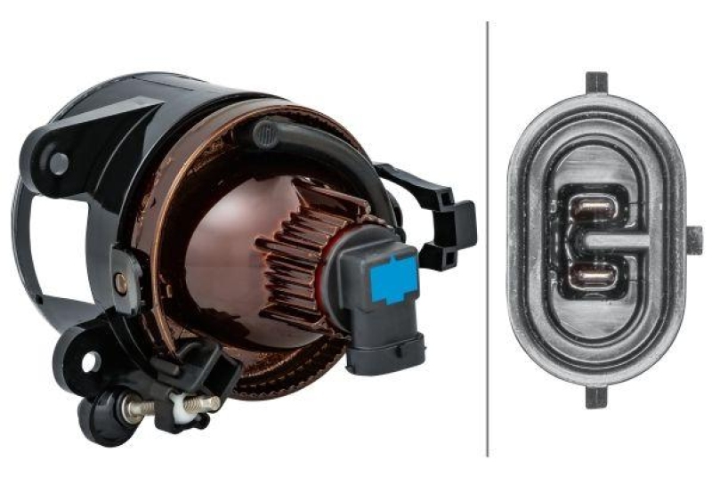 HELLA 1N0 270 595-021 Nebelscheinwerfer rechts Halogen VW