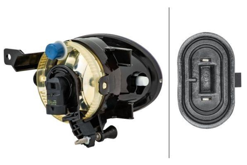 HELLA 1N0 009 954-411 Nebelscheinwerfer links Halogen VW