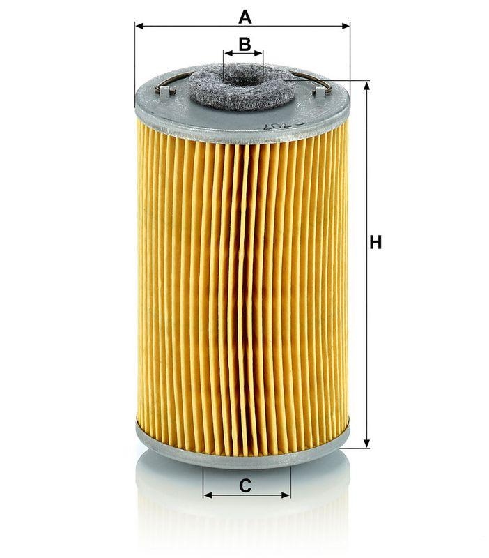 MANN-FILTER P 707 Kraftstoffilter f&uuml;r Deutz/Fahr/KHD