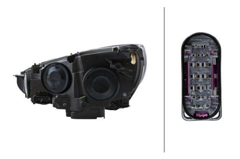 HELLA 1LE 354 827-101 Heckscheinwerfer rechts Halogen FORD