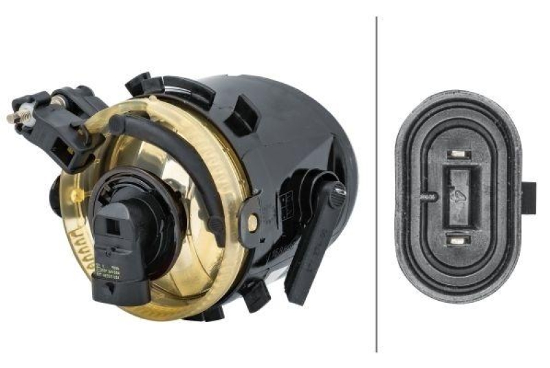 HELLA 1N0 009 955-031 Nebelscheinwerfer links Halogen SEAT