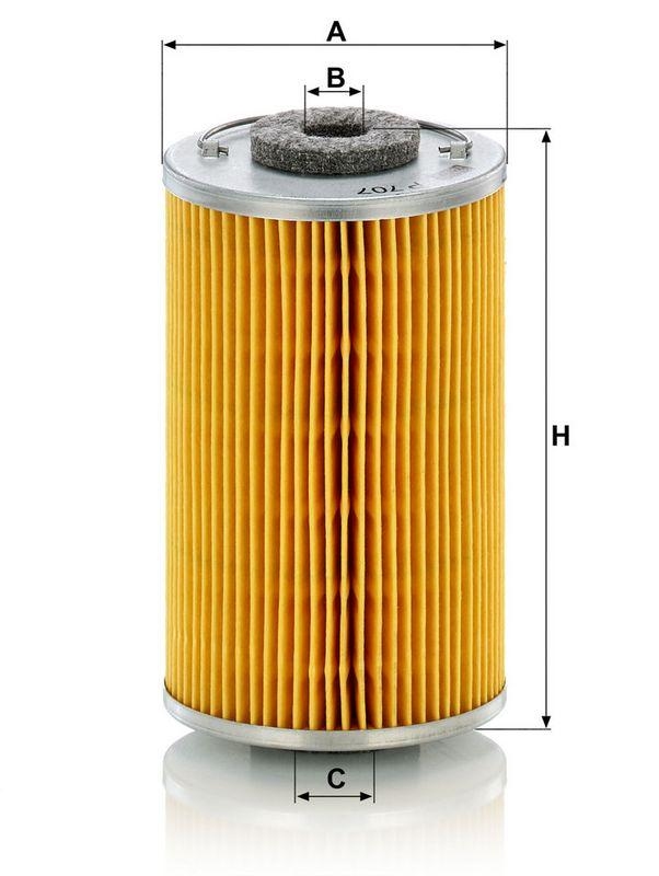 MANN-FILTER P 707 x Kraftstoffilter