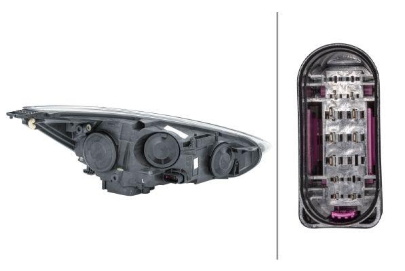 HELLA 1LE 354 827-131 Heckscheinwerfer links Halogen FORD