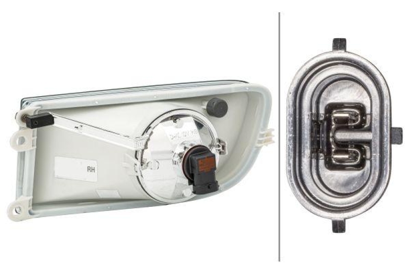 HELLA 1N0 354 017-021 Nebelscheinwerfer, H8 für SKODA