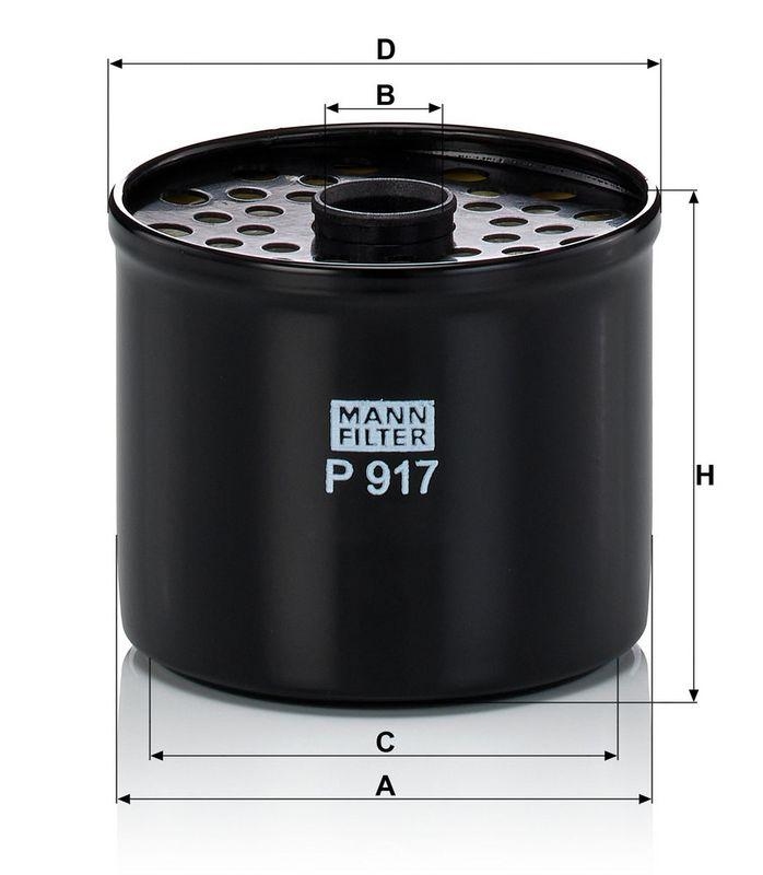 MANN-FILTER P 917 x Kraftstoffilter f&uuml;r Ford