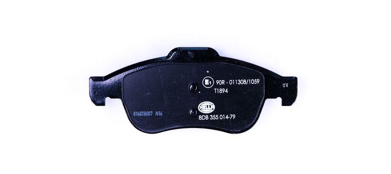 HELLA 8DB 355 014-791 Bremsbelagsatz, Scheibenbremsbelag f&uuml;r RENAULT/DACIA