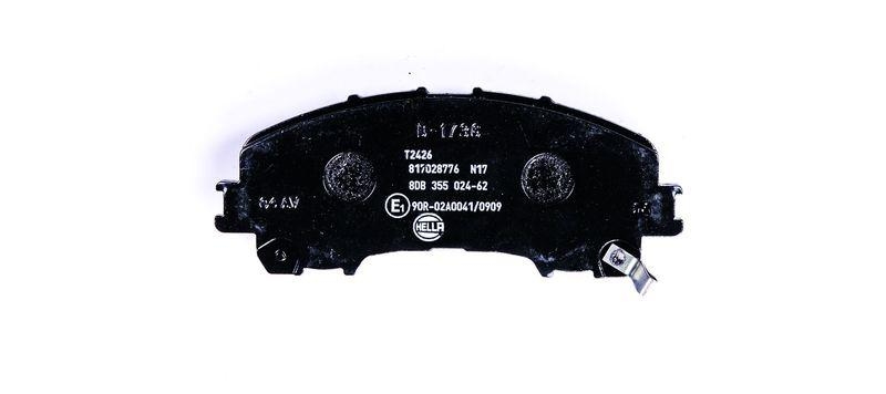 HELLA 8DB 355 024-621 Bremsbelagsatz, Scheibenbremsbelag f&uuml;r NISSAN/INFINITI