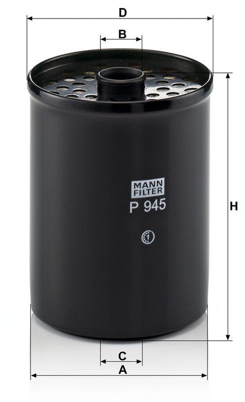 MANN-FILTER P 945 x Kraftstoffilter