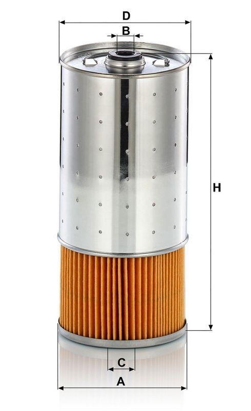 MANN-FILTER PF 1055/1 x &Ouml;lfilter f&uuml;r Mercedes-Benz