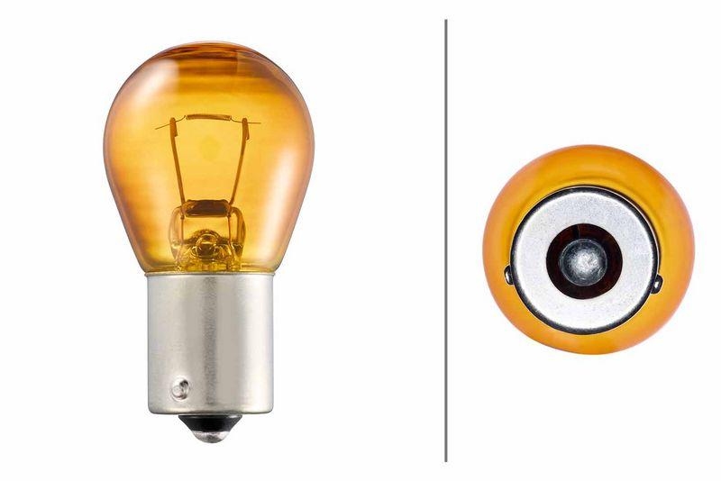 HELLA 8GA 006 841-121 Glühleuchte 12V PY21W BAU15s