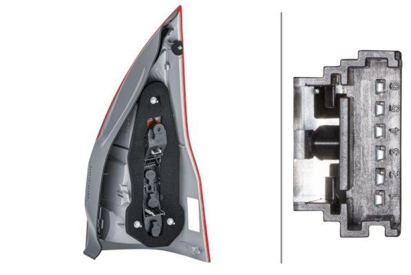 HELLA 2VP 982 006-011 Heckleuchte links Halogen RENAULT