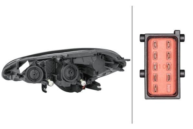 HELLA 1LF 011 830-081 Heckscheinwerfer rechts Halogen OPEL