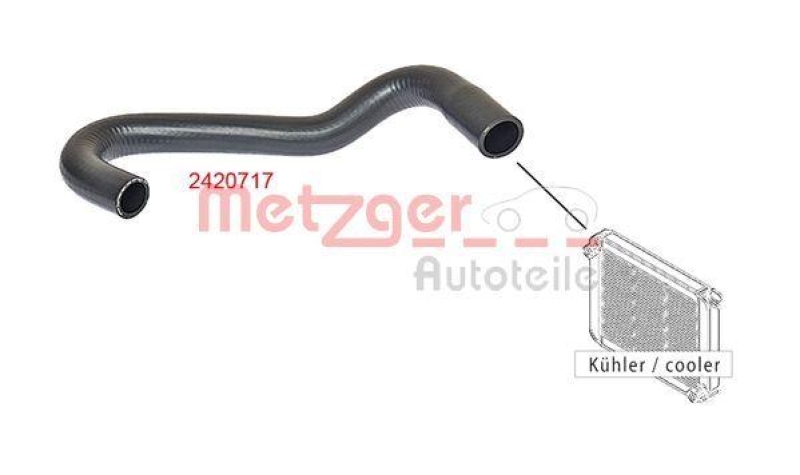 METZGER 2420717 K&uuml;hlerschlauch f&uuml;r FIAT