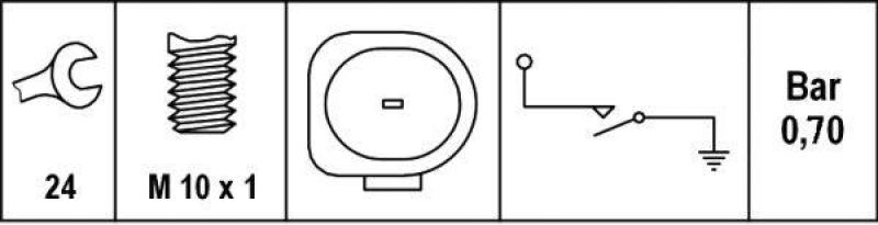HELLA 6ZL 008 280-031 Öldruckschalter für PORSCHE/VW/AUDI/SKODA/...