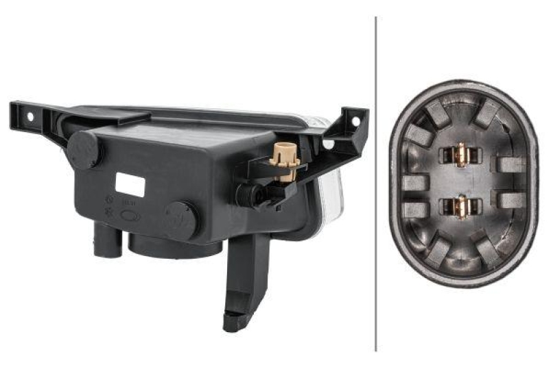 HELLA 1NA 354 659-011 Nebelscheinwerfer links Halogen OPEL