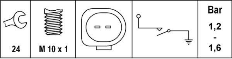 HELLA 6ZL 008 280-101 &Ouml;ldruckschalter f&uuml;r SKODA/SEAT/AUDI/VW