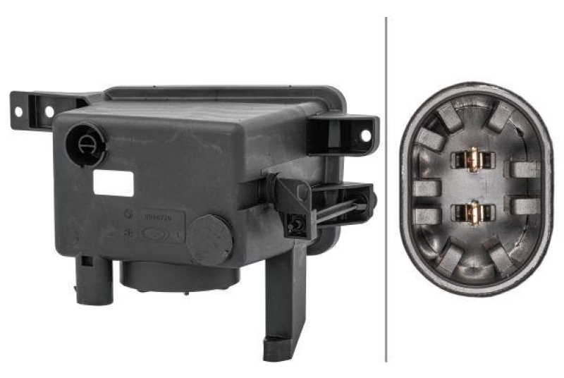 HELLA 1NA 354 660-011 Nebelscheinwerfer links Halogen OPEL