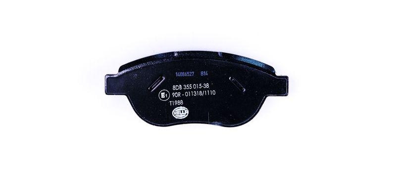 HELLA 8DB 355 015-381 Bremsbelagsatz, Scheibenbremsbelag f&uuml;r CITRO&Euml;N