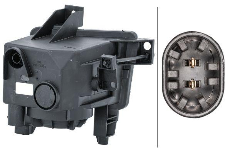 HELLA 1NA 354 661-011 Nebelscheinwerfer links Halogen OPEL