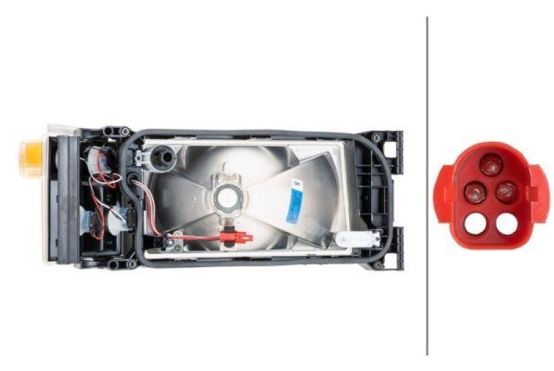 HELLA 1LG 007 150-111 Heckscheinwerfer links Halogen SCANIA