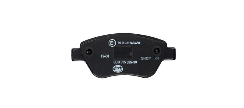 HELLA 8DB 355 025-301 Bremsbelagsatz, Scheibenbremsbelag f&uuml;r FIAT