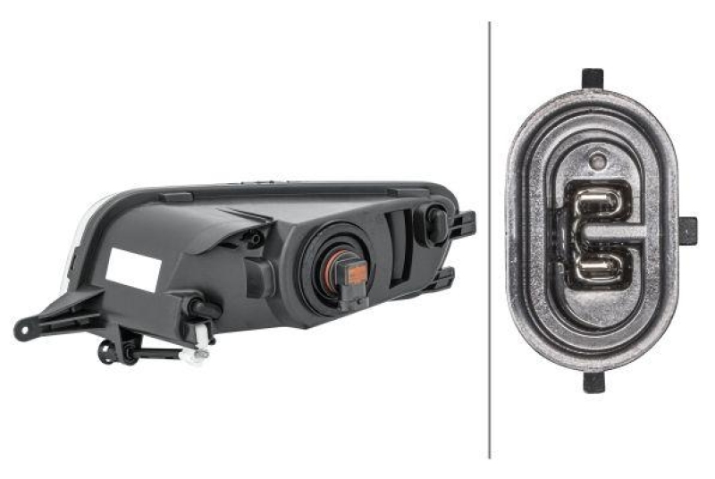 HELLA 1ND 010 455-121 Nebelscheinwerfer rechts Halogen VW