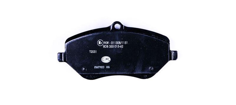 HELLA 8DB 355 015-621 Bremsbelagsatz, Scheibenbremsbelag f&uuml;r P.S.A