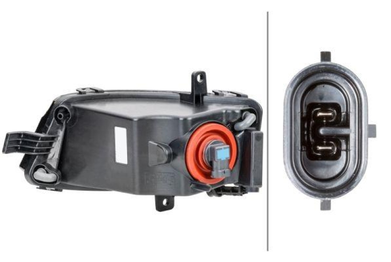 HELLA 1ND 011 223-161 Nebelscheinwerfer rechts Halogen VW